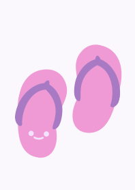 Cute flip flops Simple [purple]