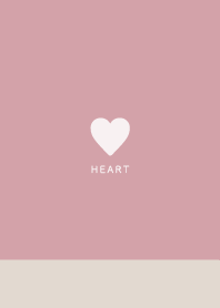 Beige&Brown Rose Pink / Simple Heart