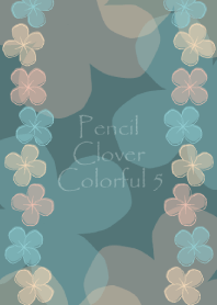 Pencil Clover Colorful 5