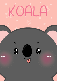 Simple Cute Face Black Koala