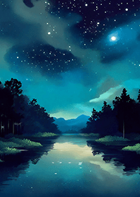 Beautiful starry night view#1442