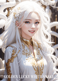Golden White Snake of Luck 30