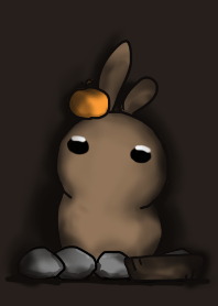 rabbit staring - hidden