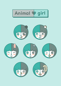 Animal girl/Emerald green
