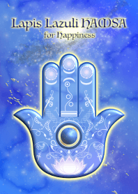 Lapis Lazuli HAMSA for Happiness1.1