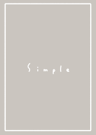Simple --beige white
