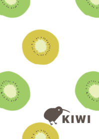 Kiwi fruit and bird