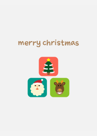 クリスマスのアイコン 白