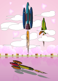 Flying rocket No.3