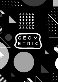 Geometric Flat Black 12