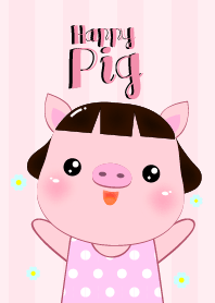happy Pookpik Pig Icon Theme