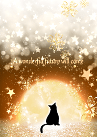 Lucky cat and beautiful moon.8
