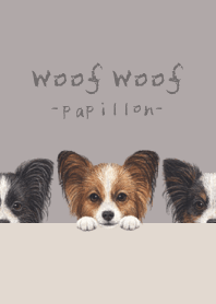Woof Woof - Papillon - GRAY