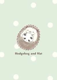 Hedgehog and Hat -panda- green dot
