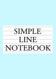 SIMPLE LINE NOTEBOOK-LIGHT BLUE