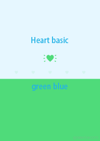 Heart basic グリーン ブルー