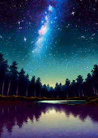 Beautiful starry night view#954
