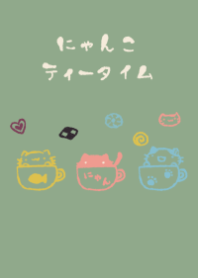 nyanko tea time japanese sweets