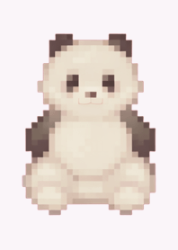 Panda Pixel Art Theme  Purple 03