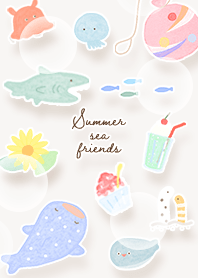 brown Summer sea friends 03_2