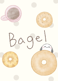 Shimaenaga&Bagel:beige dot
