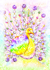 Good luck rainbow peacock jewelry