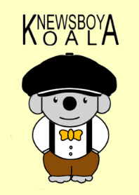 Newsboy koala (cute simple beige ver.)