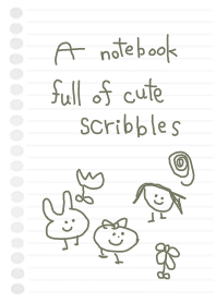 ノートにかわいい落書き