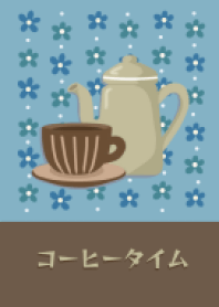 Retro motif / coffee time / simple