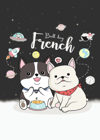 French Bulldog On Space.