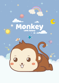 Monkey Chic Cloud Blue