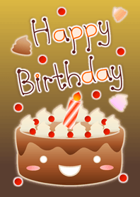 Happy Birthday Chocolate Cake (Bn V.1)