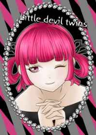 Little devil twins -Pink-