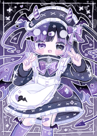 Theme of Little devil maid girl