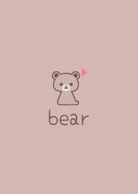 Bear3 *Dullness Pink*