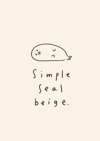 Simple seal beige.