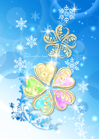 Fortune up 5Leaf G.Clover & Snow Crystal