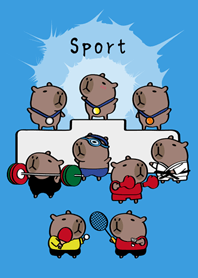 水豚運動會！(晴天藍色)