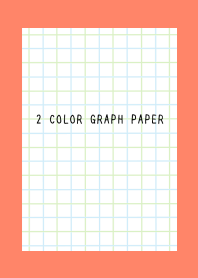 2 COLOR GRAPH PAPER/BL&GR/APRICOT COLOR