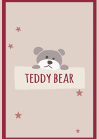 Bordeaux / Teddy bear