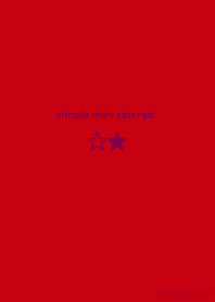 simple mini star red
