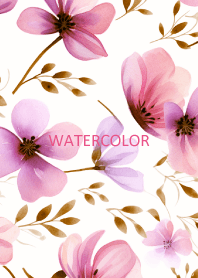 WATERCOLOR-PINK FLOWER 18