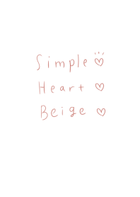 Simple heart Beige Theme.