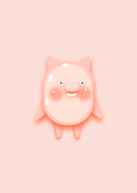 可愛的粉紅色豬寶寶