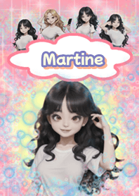 Martine little girl in bubbles BL02