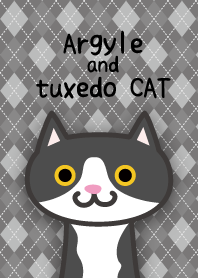Argyle and tuxedo cat theme