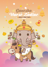 Ganesha & Horse Zodiac - Wealth