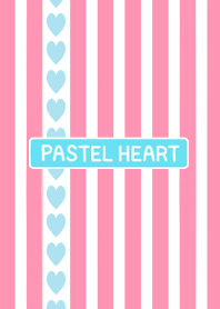 PASTEL HEART pink stripe