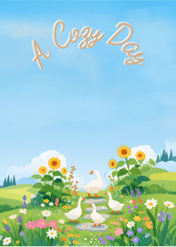 A Duck's Day Out-beige