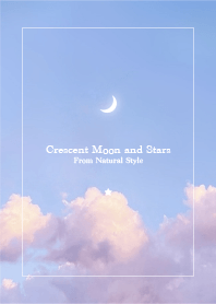 Crescent moon and stars #65
